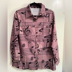 Music Note Blouse (Medium)